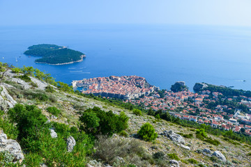 Wall Mural - The Dubrovnik cityscape.