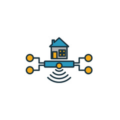 Wall Mural - home hub icon. simple element from smart home icons collection. creative home hub icon ui, ux, apps,