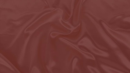 Wall Mural - beautiful silk fabric of delicate chocolate, brown, draped with small folds, softly flowing, luxury concept, texture, background, footage for the designer, copy space