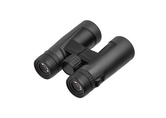 Wall Mural - Modern binoculars isolated on white background. Optical device for long-range vision.
