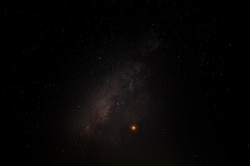 Wall Mural - The sky with star in dark night.