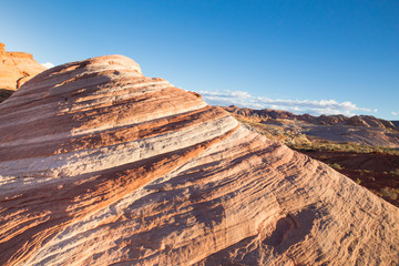 Canvas Print - Beautiful geological rock formations from Valley of Fire State Park in Nevada.