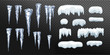 Icicles and Snow cap set
