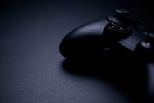 Video Game Controller Isolated On Black Background