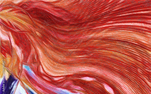 Colorful oil painting abstract art texture with brush strokes. Vintage Style ...