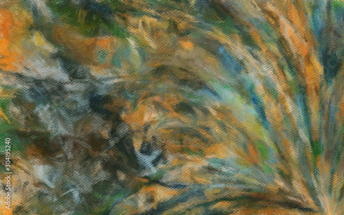 Psychedelic visual art abstract design pattern background, good for decorate ...