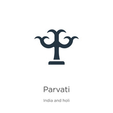 Parvati Icon Vector. Trendy Flat Parvati Icon From India Collection Isolated On White Background. Vector Illustration Can Be Used For Web And Mobile Graphic Design, Logo, Eps10
