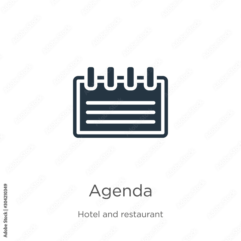 Agenda Icon Vector Trendy Flat Agenda Icon From Hotel Collection Isolated On White Background Vector Illustration Can Be Used For Web And Mobile Graphic Design Logo Eps10 Wall Mural Premium Art Agenda Icon Vector Trendy Flat Agenda Icon From Hotel Collection Isolated On White Background Vector Illustration Can Be Used For Web And Mobile Graphic Design Logo Eps10 Wall Mural Premium Art