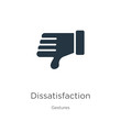 © Premium Art - Dissatisfaction icon vector. Trendy flat dissatisfaction icon from gestures collection isolated on white background. Vector illustration can be used for web and mobile graphic design, logo, eps10