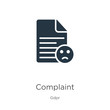 Complaint icon vector. Trendy flat complaint icon from gdpr collection isolated on white background. Vector illustration can be used for web and mobile graphic design, logo, eps10