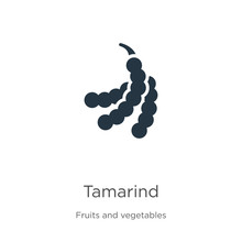 Tamarind Icon Vector. Trendy Flat Tamarind Icon From Fruits Collection Isolated On White Background. Vector Illustration Can Be Used For Web And Mobile Graphic Design, Logo, Eps10