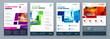 © great_bergens - Flyer Template Layout Design. Corporate Business Flyer, Report, Catalog, Magazine Mockup. Creative modern bright concept with square shapes