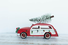 Vintage Station Wagon Christmas Tree Ornament