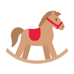 Poster - Isolated horse toy vector design