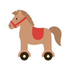 Poster - Isolated horse toy vector design