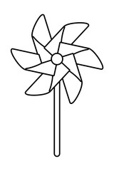 Poster - Isolated pinwheel toy vector design