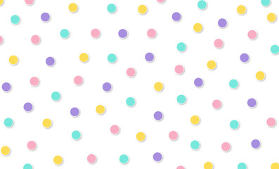 Wall Mural - festival pattern abstract kawaii pattern polka dot circle background. soft gradient pastel. concept 
