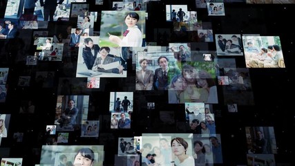 Aufkleber - 写真とネットワーク
