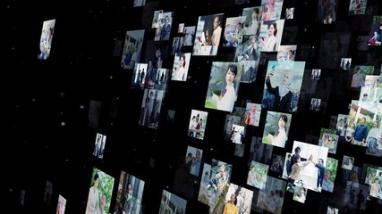 Aufkleber - 写真とネットワーク