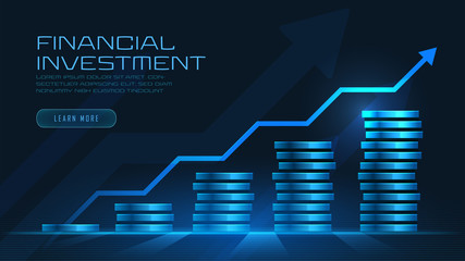 Concept art of financial growth