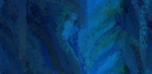 Poster - abstract seamless pattern brush painted background with very dark blue, strong blue and teal color. can be used as wallpaper, texture or fabric fashion printing