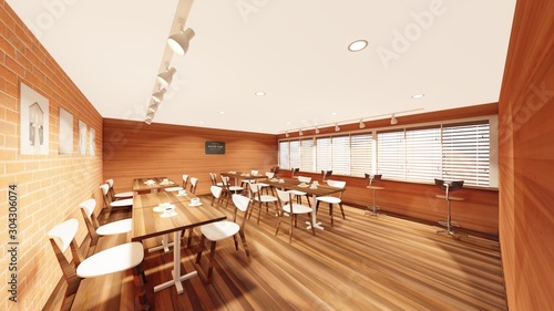 カフェ風 壁木目 人無し イラスト2 Illustration Stock Adobe Stock