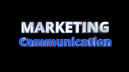 Wall Mural - marketing communication concept technology solutions