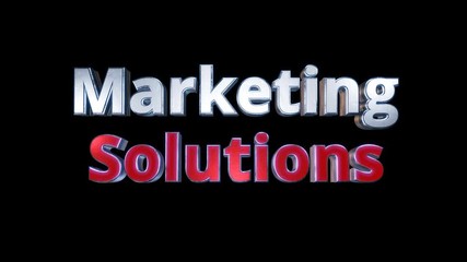 Wall Mural - marketing solutions concept internet technology