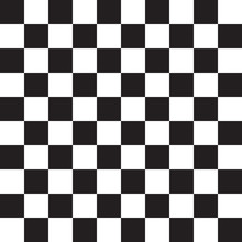 Black White Seamless Pattern With Chess Board