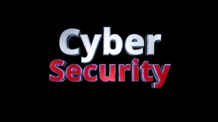 Wall Mural - cyber security internet technology video