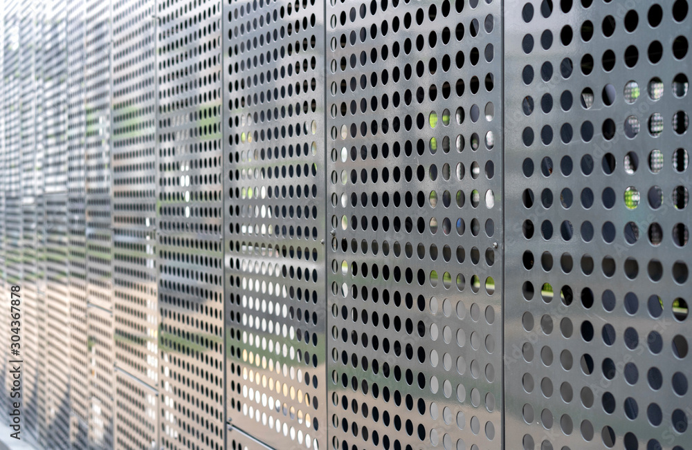 Cladding Surface modern materials in the construction industry. Texture of metal ...