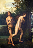 Fototapeta  - Mariotto Albertinelli: Expulsion of Adam and Eve from paradise
