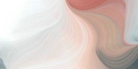 Wall Mural - modern soft curvy waves background illustration with light gray, antique white and rosy brown color