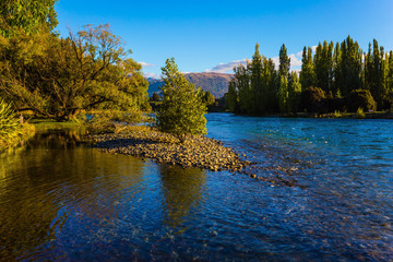 Canvas Print - The forest river