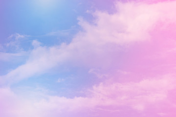 Wall Mural - cloud background with a pastel colour