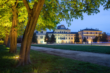 Wall Mural - PARMA, ITALY - APRIL 18, 2018: The palace Palazzo Ducale - Ducal palace at dusk.