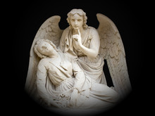 An Image Of The Angel Of Death. Silence And Calm