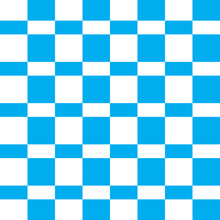 Checkered Seamless Pattern. Modern Funny Texture. Blue Color. Vector Illustration.