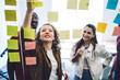 © BullRun - Content young students planning project in office