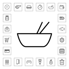 Wall Mural - Soup icon for web and mobile