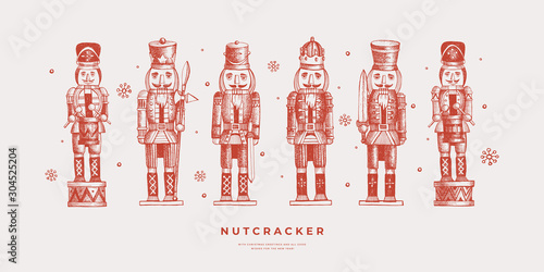 Fotografía Collection of Nutcracker soldiers