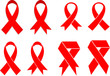 AIDS AWARENESS RIBBON VECTOR FOR 1 DECEMBER