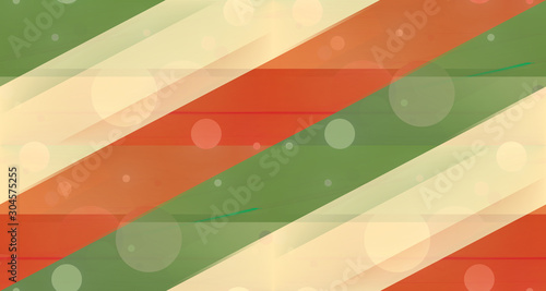 festive background green red yellow golden stripes 3d-illustration