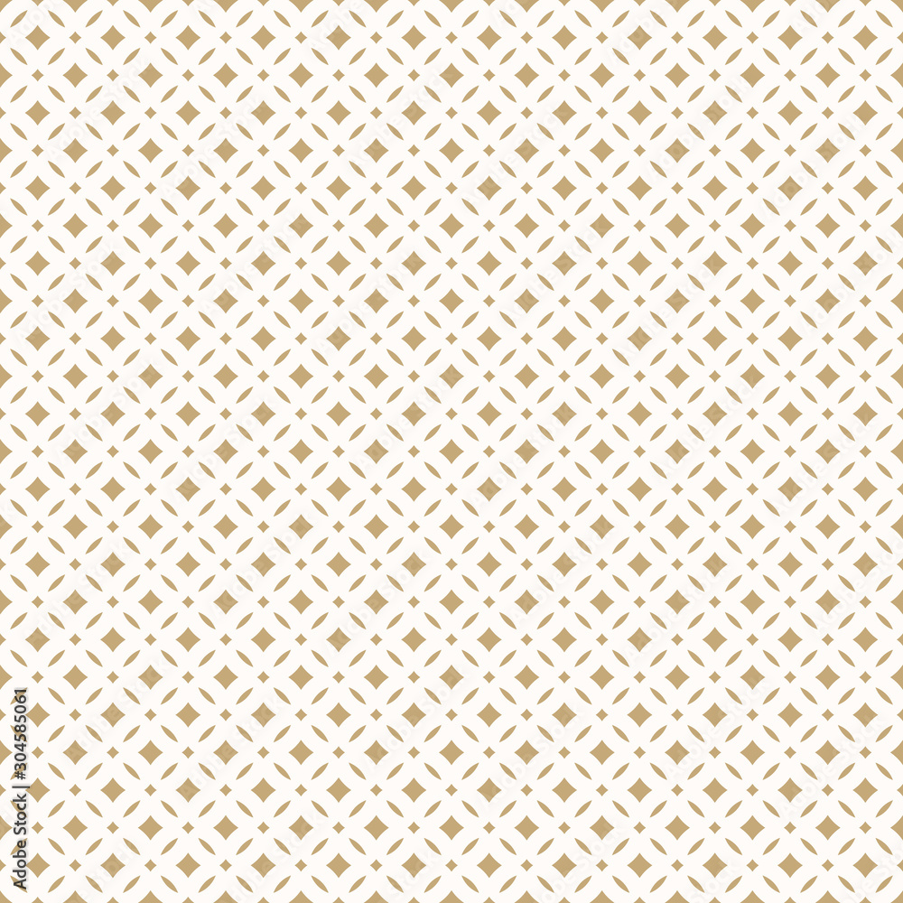 Golden abstract floral seamless pattern. Vector gold and white ...
