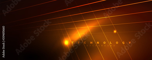 Shiny color neon light with lines, abstract wallpaper, shiny motion, magic sp...