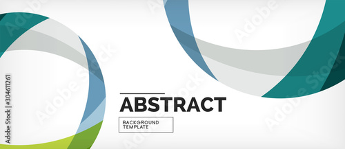 Colorful wave lines abstract background, color line for business or techno pr...