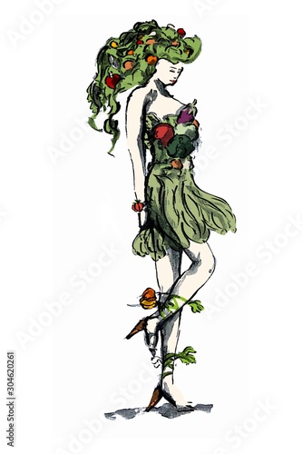 植物 擬人化 女の子 Stock Illustration Adobe Stock 植物 擬人化 女の子 Stock Illustration Adobe Stock