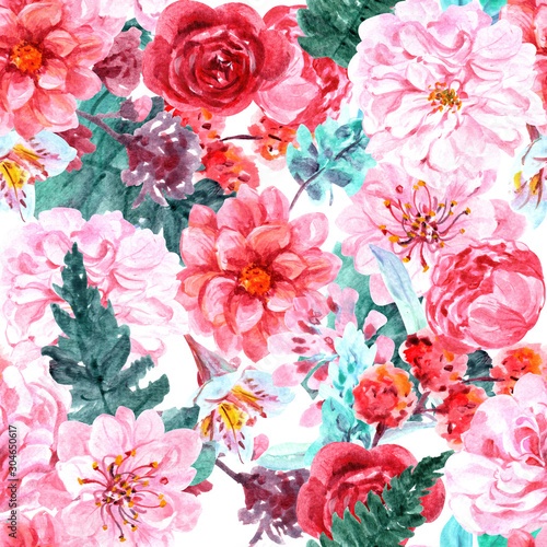 seamless pattern with flowers