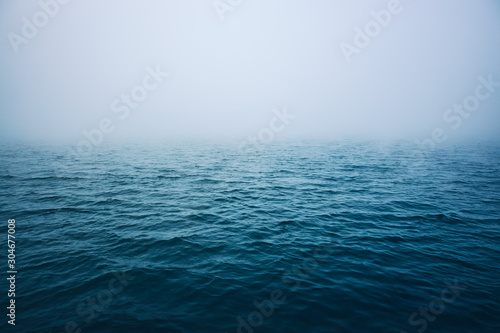 Cuadros en Lienzo Sea ripple water with morning fog