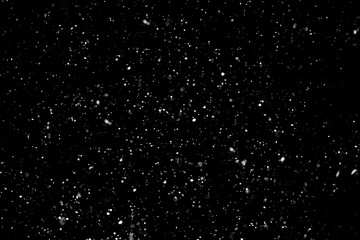 christmas background, white snow on black background for edit photo.